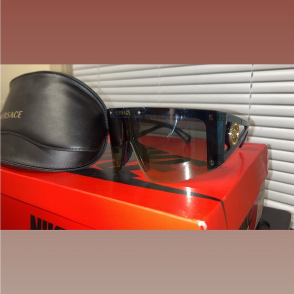 Versace Black and Gold Sunglasses